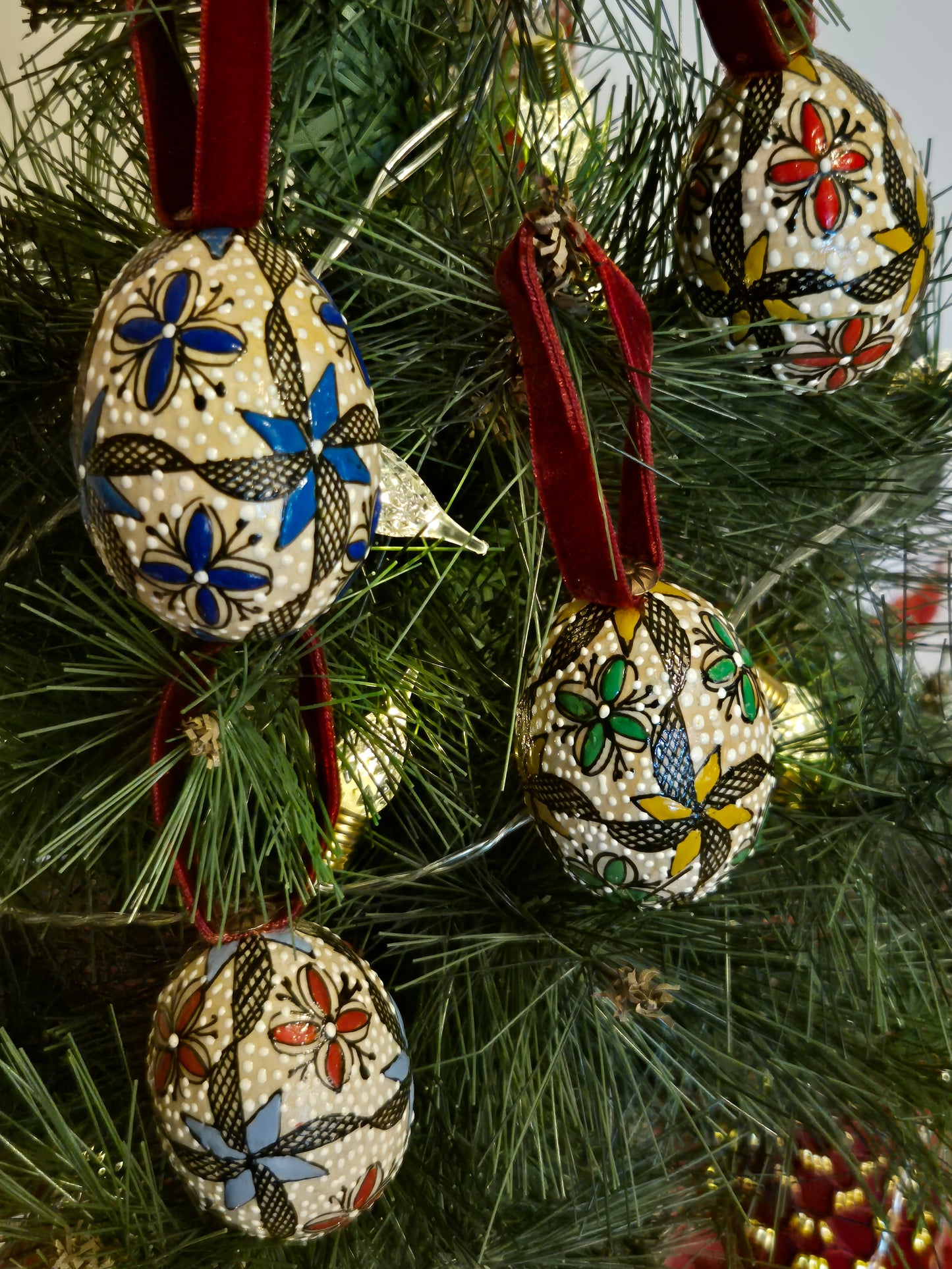 Boules de Noël artisanales ~ coffret ÉTOILES