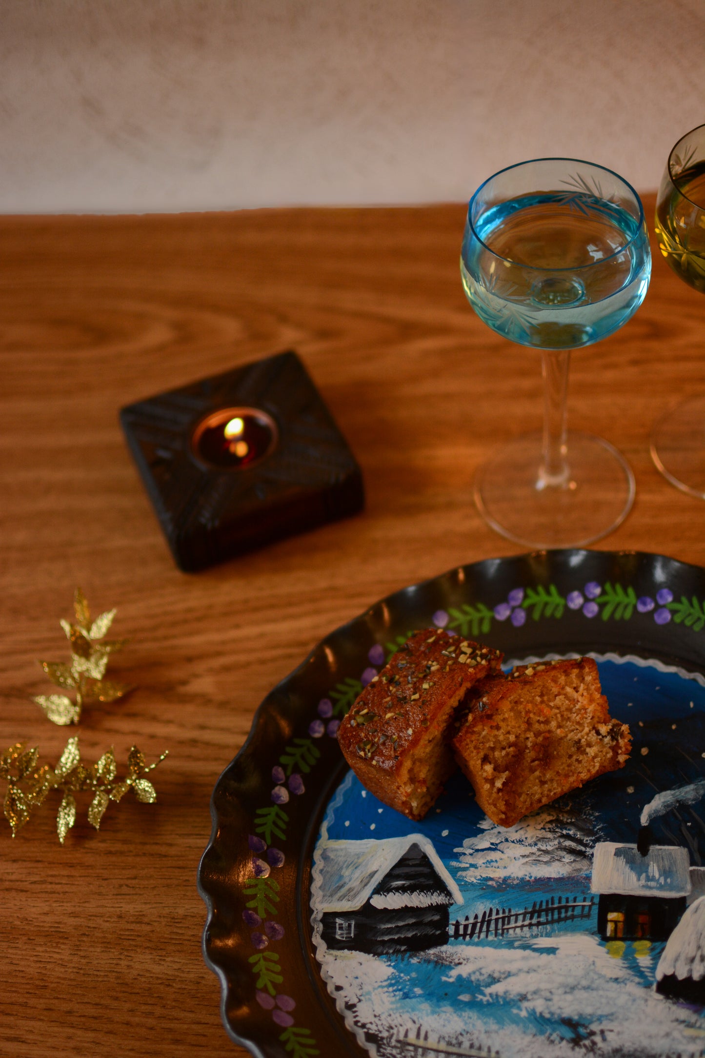 Grand plat LUNE D'HIVER
