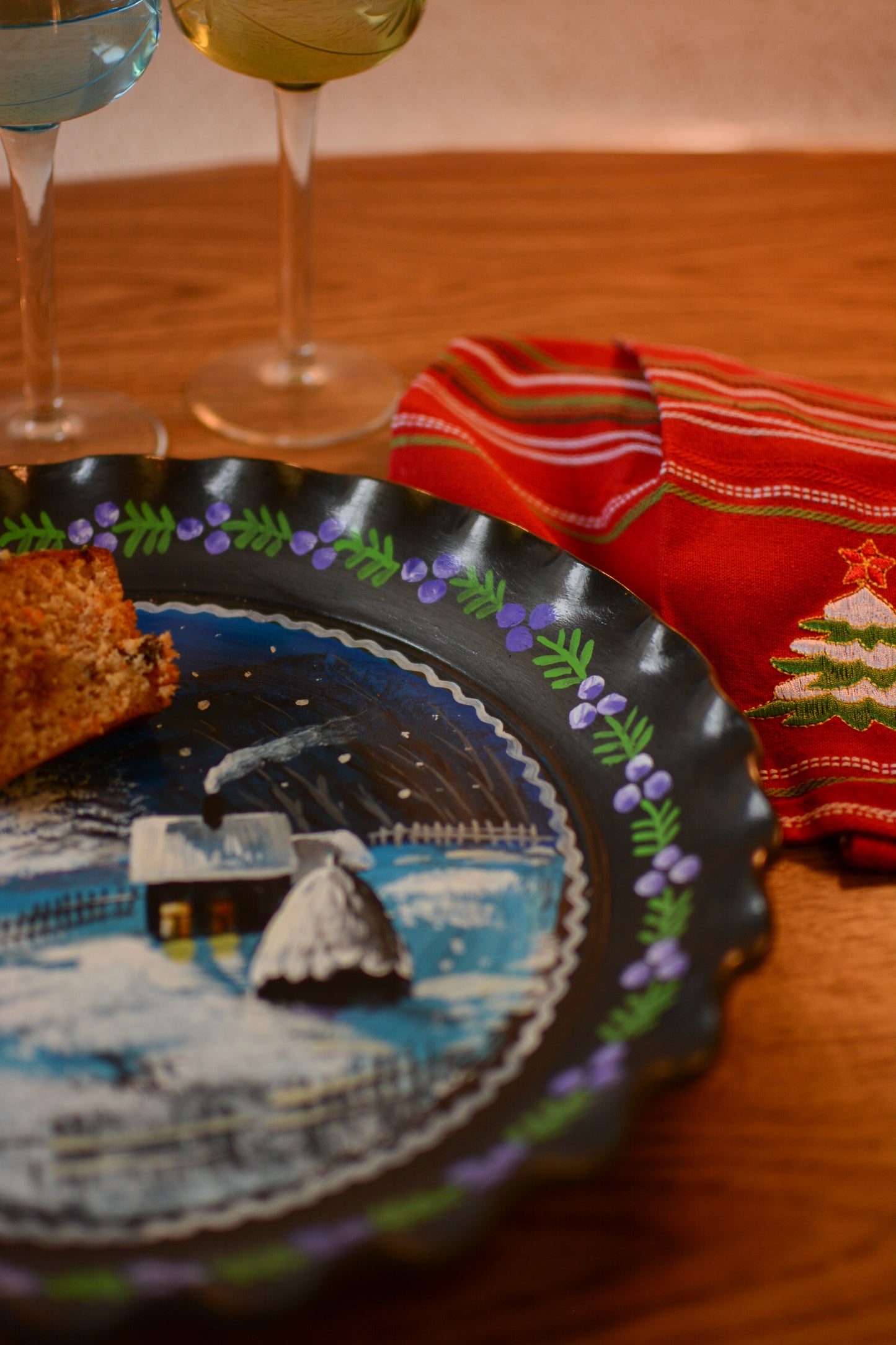 Grand plat LUNE D'HIVER