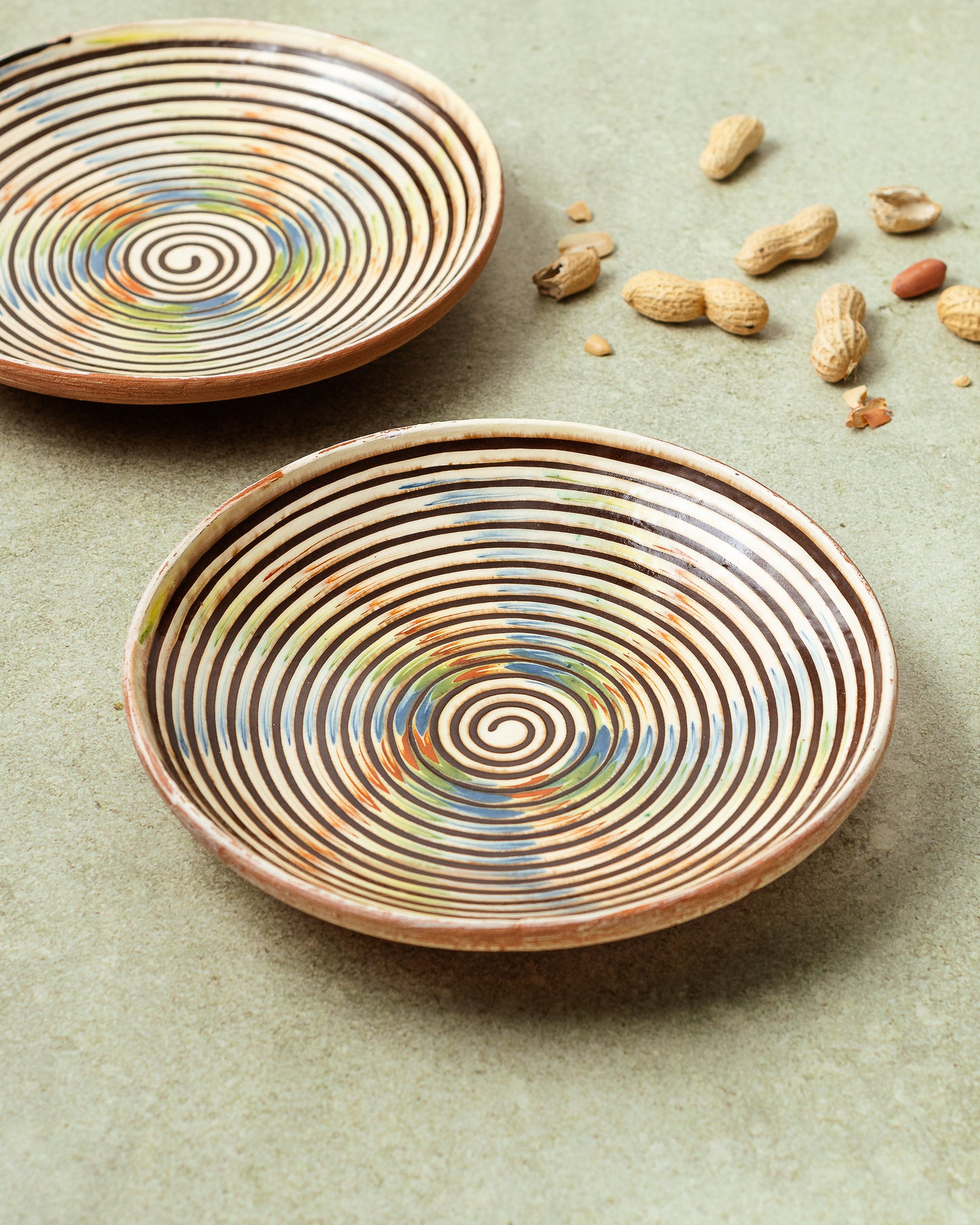 Assiettes TOURBILLON ~ 2 pièces