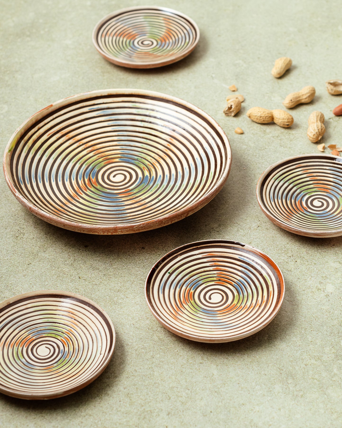 Assiettes TOURBILLON ~ 2 pièces