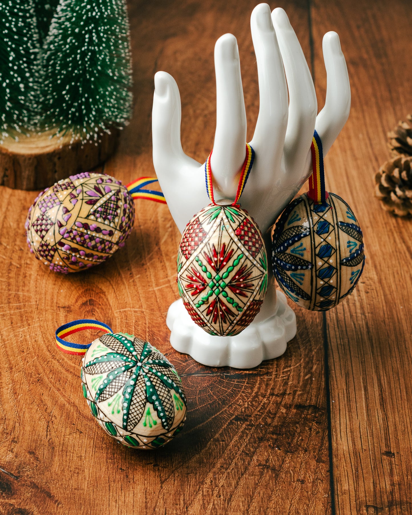 Boules de Noël artisanales
