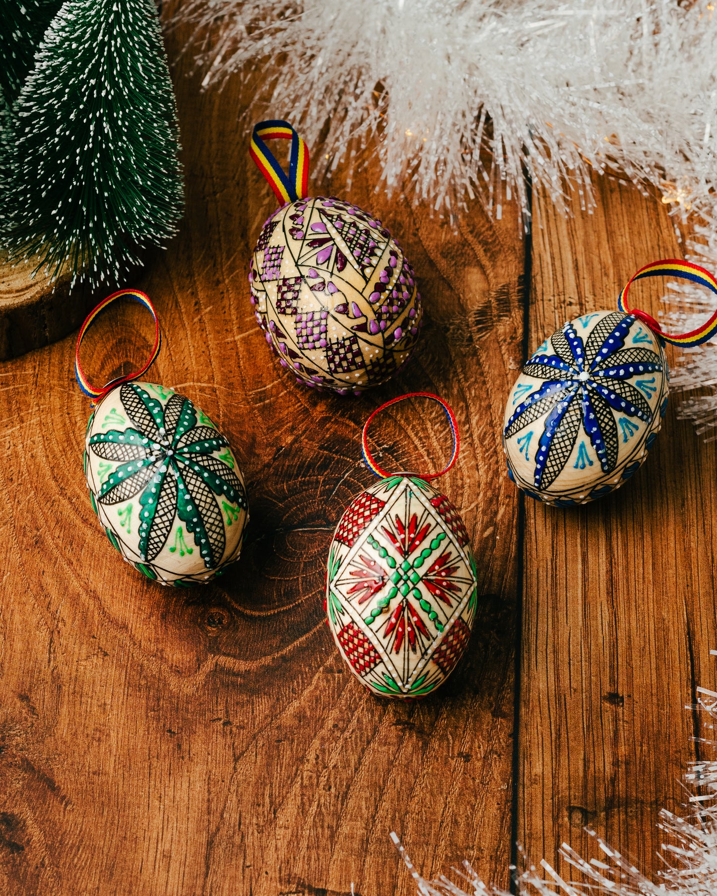 Boules de Noël artisanales