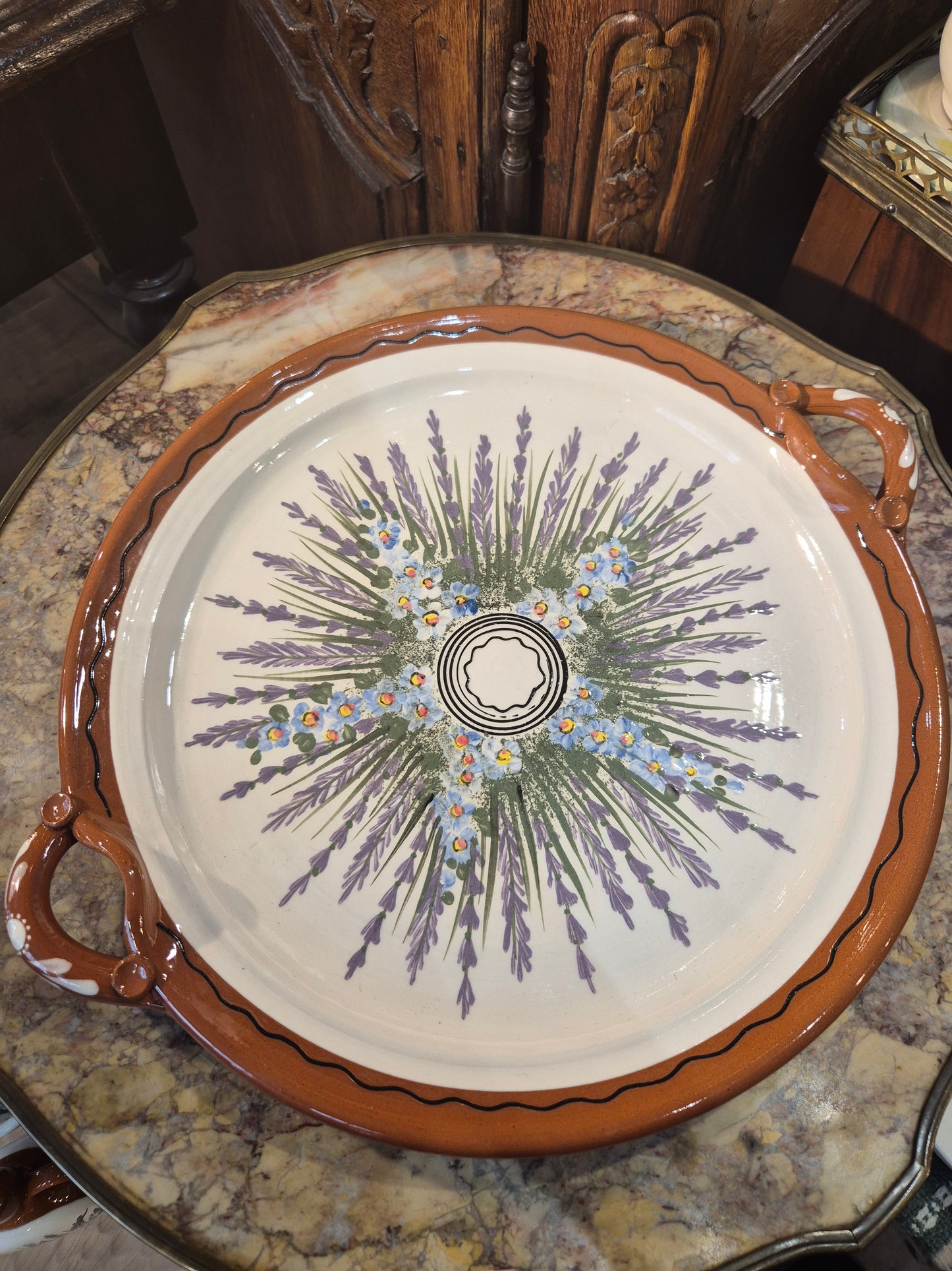 Très grand plat LAVANDA