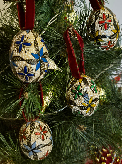 Boules de Noël artisanales ~ coffret ÉTOILES