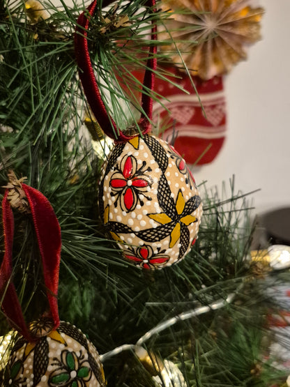 Boules de Noël artisanales ~ coffret ÉTOILES