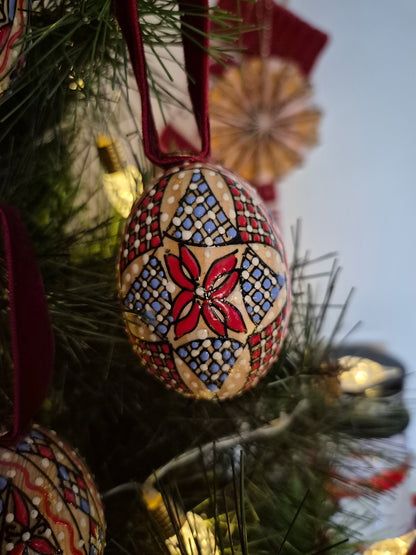 Boules de Noël artisanales ~ coffret RETROUVAILLES