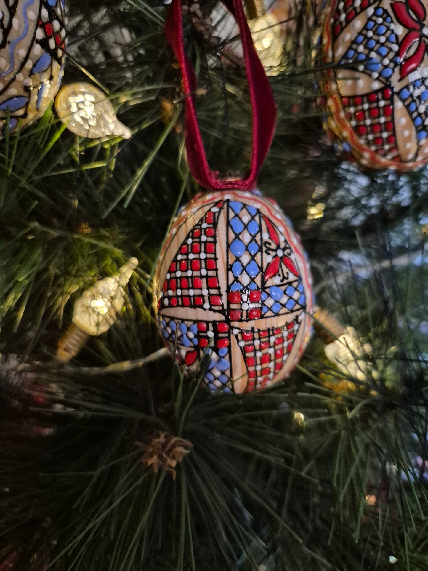 Boules de Noël artisanales ~ coffret RETROUVAILLES