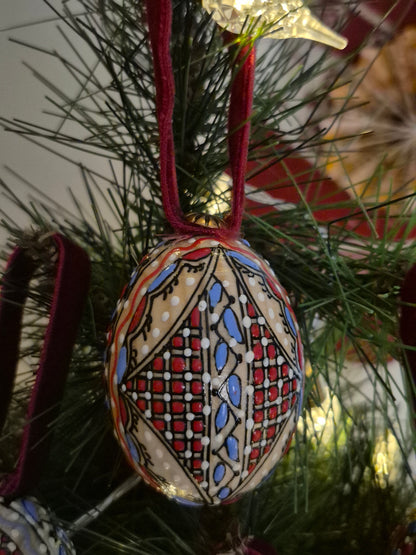 Boules de Noël artisanales ~ coffret RETROUVAILLES