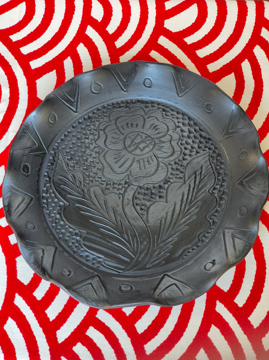 Grand plat fleur LAVA