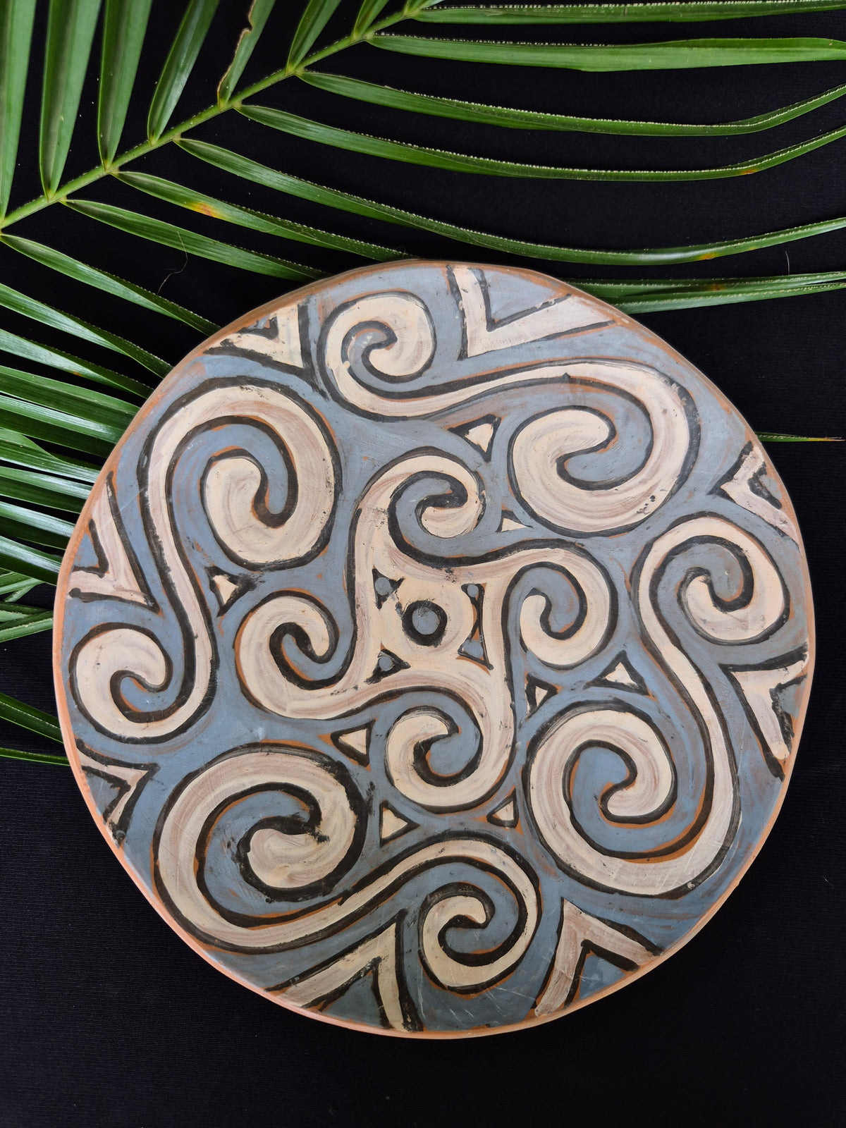 Assiette décorative JADIS ~ Spirales