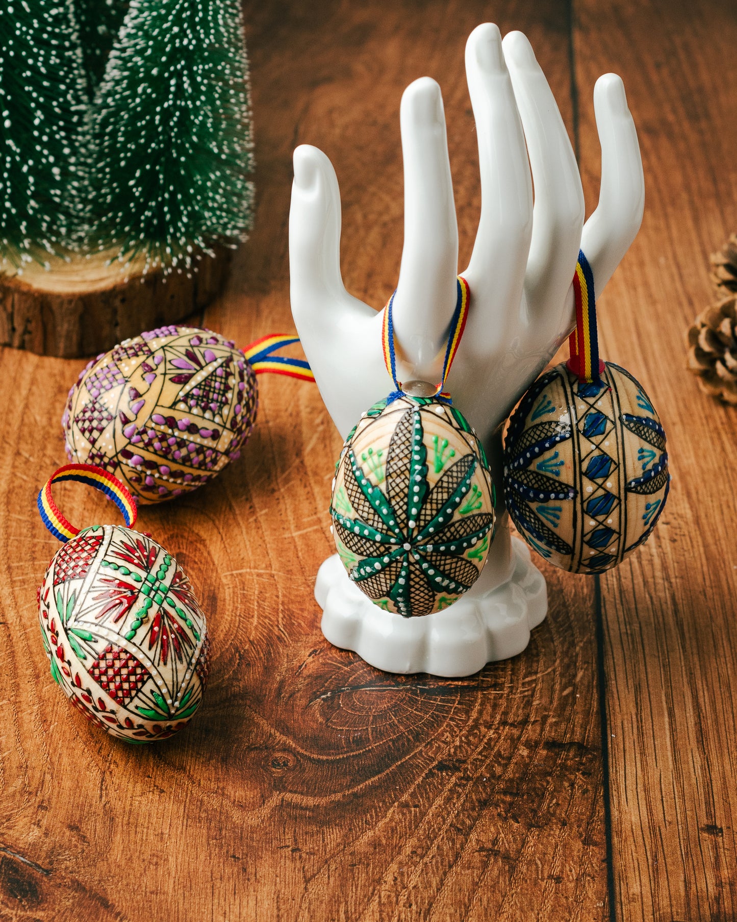 Boules de Noël artisanales