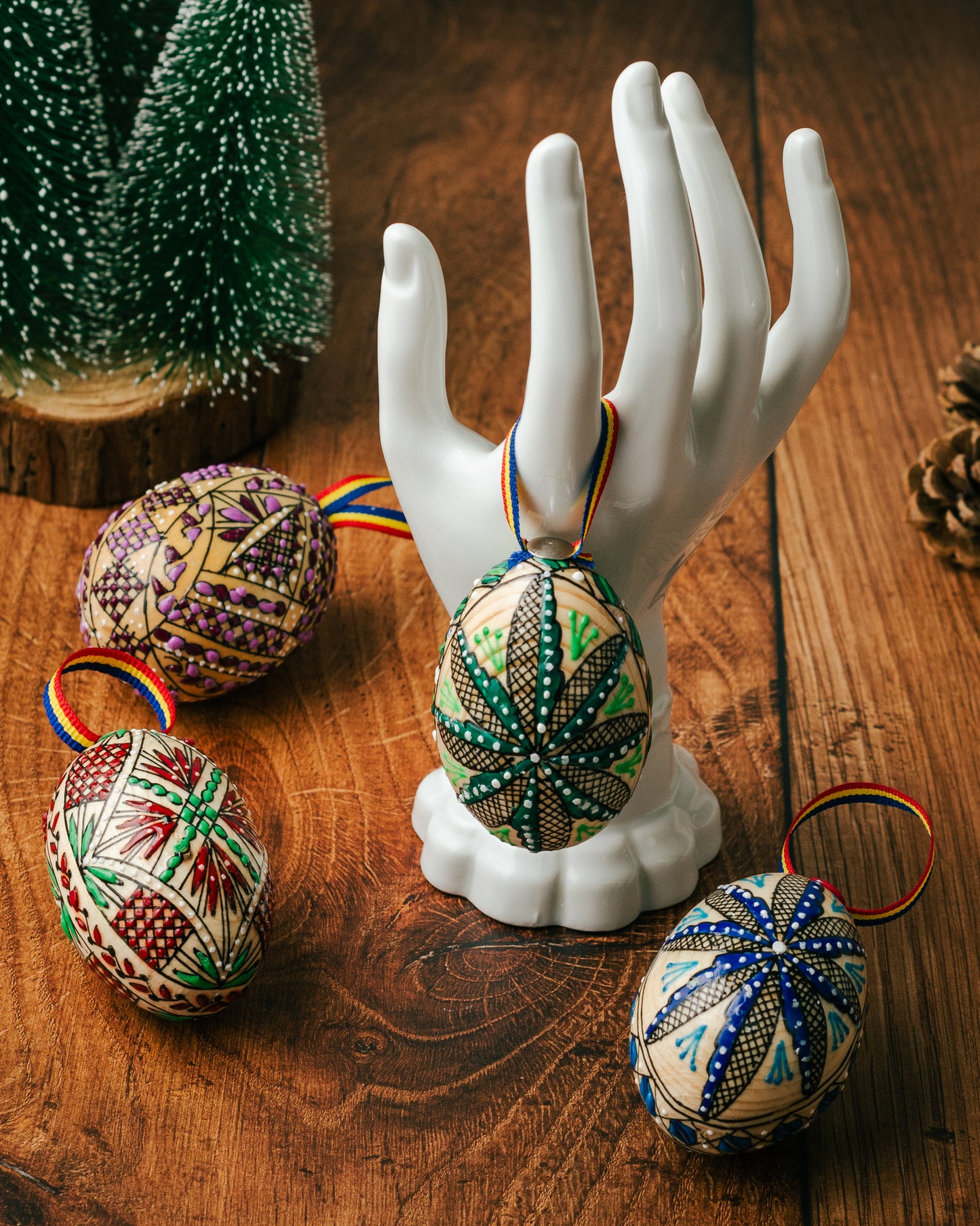 Boules de Noël artisanales